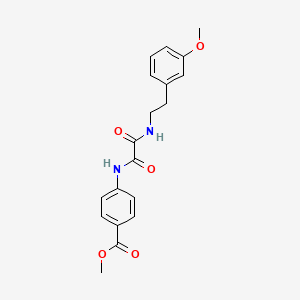 molecular formula C19H20N2O5 B2368903 4-(2-((3-甲氧基苯乙基)氨基)-2-氧代乙酰氨基)苯甲酸甲酯 CAS No. 920240-23-9