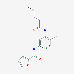 molecular formula C17H20N2O3 B236892 N-[4-methyl-3-(pentanoylamino)phenyl]-2-furamide 