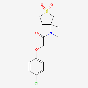2-(4-chlorophenoxy)-N-methyl-N-(3-methyl-1,1-dioxidotetrahydrothiophen-3-yl)acetamide