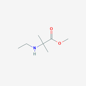 molecular formula C7H15NO2 B2368928 2-(乙氨基)-2-甲基丙酸甲酯 CAS No. 1157699-72-3