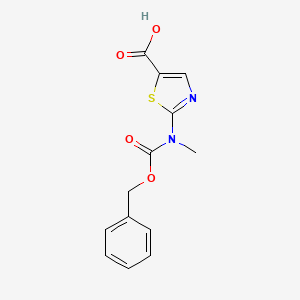 2-[Methyl(phenylmethoxycarbonyl)amino]-1,3-thiazole-5-carboxylic acid