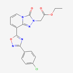 3-[2-{2-[(2,3-dimethylphenyl)amino]-2-oxoethyl}-1,5-dioxo-1,2-dihydro[1,2,4]triazolo[4,3-a]quinazolin-4(5H)-yl]-N-isobutylpropanamide