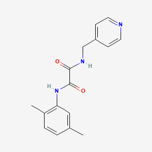 molecular formula C16H17N3O2 B2368942 N'-(2,5-dimethylphenyl)-N-(pyridin-4-ylmethyl)oxamide CAS No. 331637-24-2