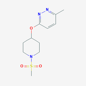 3-Methyl-6-((1-(methylsulfonyl)piperidin-4-yl)oxy)pyridazine