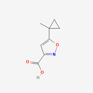 molecular formula C8H9NO3 B2368952 5-(1-Methylcyclopropyl)isoxazole-3-carboxylic acid CAS No. 1511995-75-7
