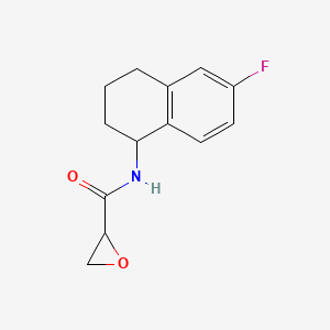 molecular formula C13H14FNO2 B2368957 N-(6-Fluoro-1,2,3,4-tetrahydronaphthalen-1-yl)oxirane-2-carboxamide CAS No. 2411277-14-8