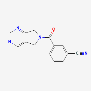 3-(6,7-dihydro-5H-pyrrolo[3,4-d]pyrimidine-6-carbonyl)benzonitrile