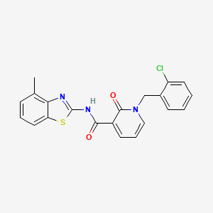 1-(2-chlorobenzyl)-N-(4-methylbenzo[d]thiazol-2-yl)-2-oxo-1,2-dihydropyridine-3-carboxamide