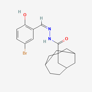 (Z)-N'-(5-bromo-2-hydroxybenzylidene)tricyclo[4.3.1.1(3,8)]undecane-1-carbohydrazide