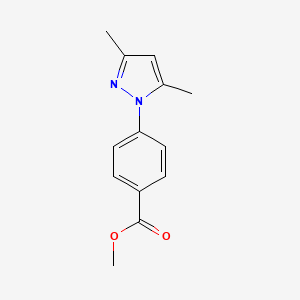 molecular formula C13H14N2O2 B2368977 methyl 4-(3,5-dimethyl-1H-pyrazol-1-yl)benzoate CAS No. 433321-98-3