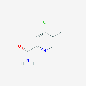 molecular formula C7H7ClN2O B2368981 4-氯-5-甲基吡啶-2-甲酰胺 CAS No. 1379357-31-9
