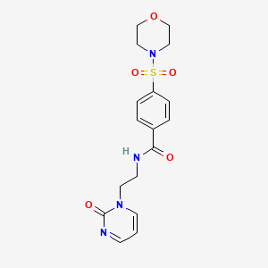 4-(morpholinosulfonyl)-N-(2-(2-oxopyrimidin-1(2H)-yl)ethyl)benzamide
