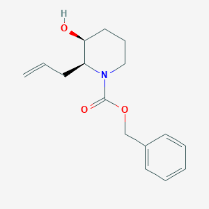 B023690 (2S*,3S*)-Benzyl 2-allyl-3-hydroxy-1-piperidinecarboxylate CAS No. 244056-94-8