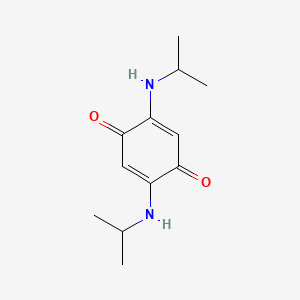 molecular formula C12H18N2O2 B2369000 2,5-Bis(isopropylamino)-1,4-benzoquinone CAS No. 21772-34-9