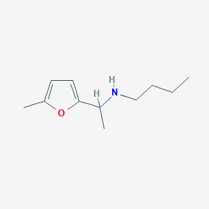 molecular formula C11H19NO B2369004 Butyl[1-(5-methylfuran-2-YL)ethyl]amine CAS No. 1019566-19-8