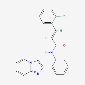 (E)-3-(2-chlorophenyl)-N-(2-(imidazo[1,2-a]pyridin-2-yl)phenyl)acrylamide