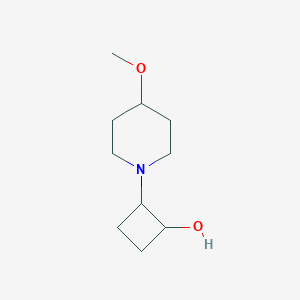 2-(4-Methoxypiperidin-1-yl)cyclobutan-1-ol