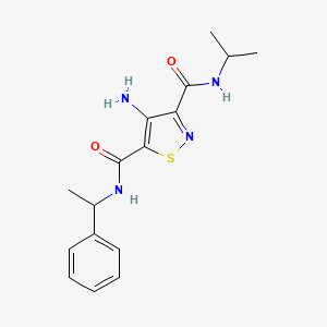 4-amino-N~3~-isopropyl-N~5~-(1-phenylethyl)isothiazole-3,5-dicarboxamide