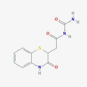 N-carbamoyl-2-(3-oxo-4H-1,4-benzothiazin-2-yl)acetamide