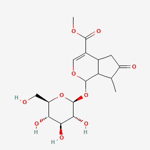molecular formula C17H24O10 B2369039 脱氢洛加宁 CAS No. 152-91-0