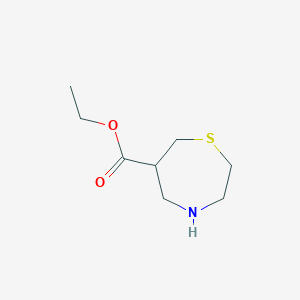 molecular formula C8H15NO2S B2369050 Ethyl 1,4-thiazepane-6-carboxylate CAS No. 2248324-99-2