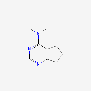 molecular formula C9H13N3 B2369066 N,N-二甲基-5H,6H,7H-环戊[d]嘧啶-4-胺 CAS No. 1863319-16-7