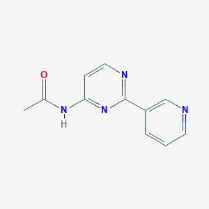 molecular formula C11H10N4O B2369081 N-[2-(3-吡啶基)-4-嘧啶基]乙酰胺 CAS No. 866143-31-9