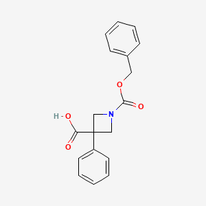 1-[(Benzyloxy)carbonyl]-3-phenylazetidine-3-carboxylic acid