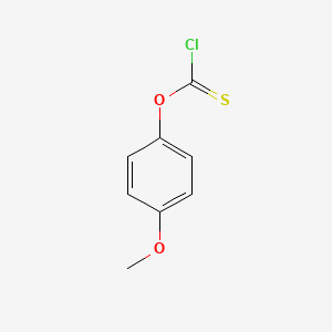 molecular formula C8H7ClO2S B2369089 4-Methoxyphenoxymethanecarbothioyl chloride CAS No. 940-58-9