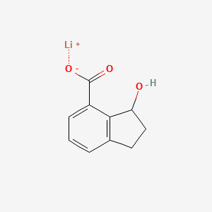 molecular formula C10H9LiO3 B2369094 Lithium;3-hydroxy-2,3-dihydro-1H-indene-4-carboxylate CAS No. 1228678-63-4