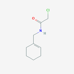 molecular formula C9H14ClNO B2369102 2-Chloro-N-(cyclohexen-1-ylmethyl)acetamide CAS No. 1862169-92-3