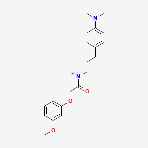 molecular formula C20H26N2O3 B2369104 N-(3-(4-(dimethylamino)phenyl)propyl)-2-(3-methoxyphenoxy)acetamide CAS No. 953197-50-7