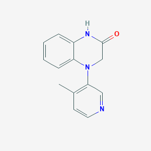 molecular formula C14H13N3O B2369109 4-(4-Methylpyridin-3-yl)-1,3-dihydroquinoxalin-2-one CAS No. 2470438-75-4