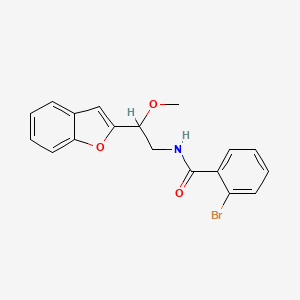 N-(2-(benzofuran-2-yl)-2-methoxyethyl)-2-bromobenzamide