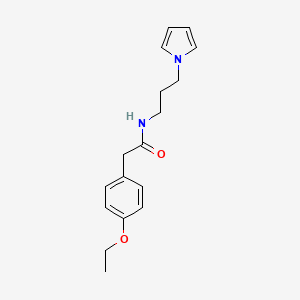 molecular formula C17H22N2O2 B2369114 N-(3-(1H-pyrrol-1-yl)propyl)-2-(4-ethoxyphenyl)acetamide CAS No. 1226429-95-3