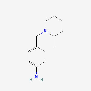 molecular formula C13H20N2 B2369119 4-[(2-甲基哌啶-1-基)甲基]苯胺 CAS No. 29180-40-3