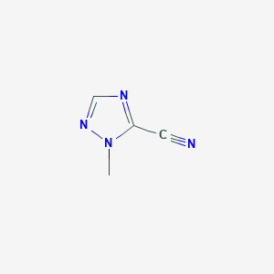 molecular formula C4H4N4 B2369141 1-methyl-1H-1,2,4-triazole-5-carbonitrile CAS No. 1142927-07-8