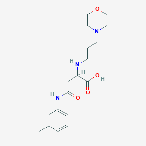 2-((3-Morpholinopropyl)amino)-4-oxo-4-(m-tolylamino)butanoic acid