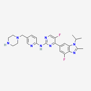 molecular formula C25H28F2N8 B2369183 Abemaciclib 代谢物 M2 CAS No. 1231930-57-6
