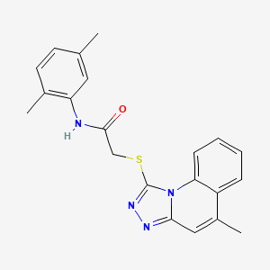 N-(2,5-dimethylphenyl)-2-((5-methyl-[1,2,4]triazolo[4,3-a]quinolin-1-yl)thio)acetamide
