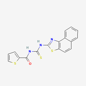 N-(naphtho[1,2-d]thiazol-2-ylcarbamothioyl)thiophene-2-carboxamide