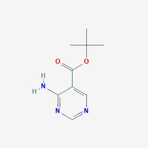 molecular formula C9H13N3O2 B2369214 Tert-butyl 4-aminopyrimidine-5-carboxylate CAS No. 2248317-65-7