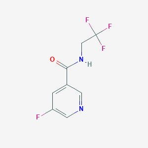 5-fluoro-N-(2,2,2-trifluoroethyl)pyridine-3-carboxamide