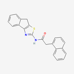 molecular formula C22H16N2OS B2369236 N-(8H-indeno[1,2-d]thiazol-2-yl)-2-(naphthalen-1-yl)acetamide CAS No. 681159-37-5