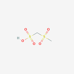 molecular formula C2H6O5S2 B2369252 Methanesulfonic acid, 1-(methylsulfonyl) CAS No. 44820-79-3