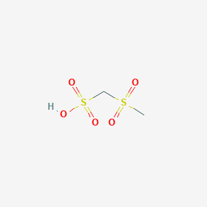 molecular formula C2H6O5S2 B2369252 (Methylsulfonyl)methanesulfonic acid CAS No. 44820-79-3