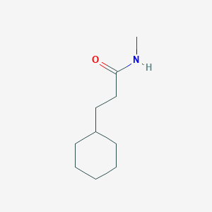 molecular formula C10H19NO B2369263 3-cyclohexyl-N-methylpropanamide CAS No. 330855-40-8