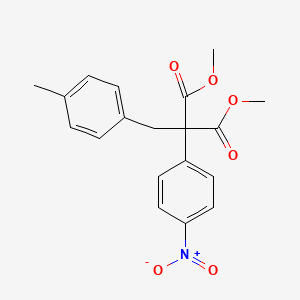 molecular formula C19H19NO6 B2369264 Dimethyl 2-(4-methylbenzyl)-2-(4-nitrophenyl)malonate CAS No. 860786-05-6