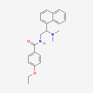 molecular formula C23H26N2O2 B2369311 N-(2-(dimethylamino)-2-(naphthalen-1-yl)ethyl)-4-ethoxybenzamide CAS No. 942011-45-2
