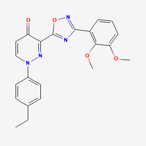 4-chloro-2-methyl-N-[4-(1H-1,2,4-triazol-1-ylmethyl)phenyl]benzenesulfonamide